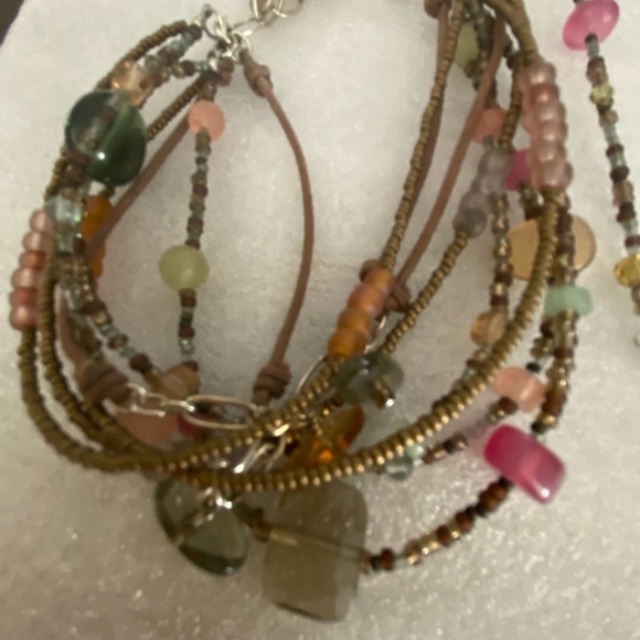 Beautiful authentic Silpada beaded necklace and bracelet. - Picture 2 of 7
